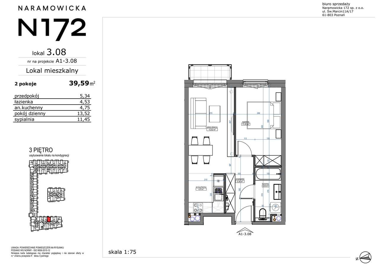 2-pokojowe mieszkanie 39m2 + balkon - Pełny obrazek: 2/9