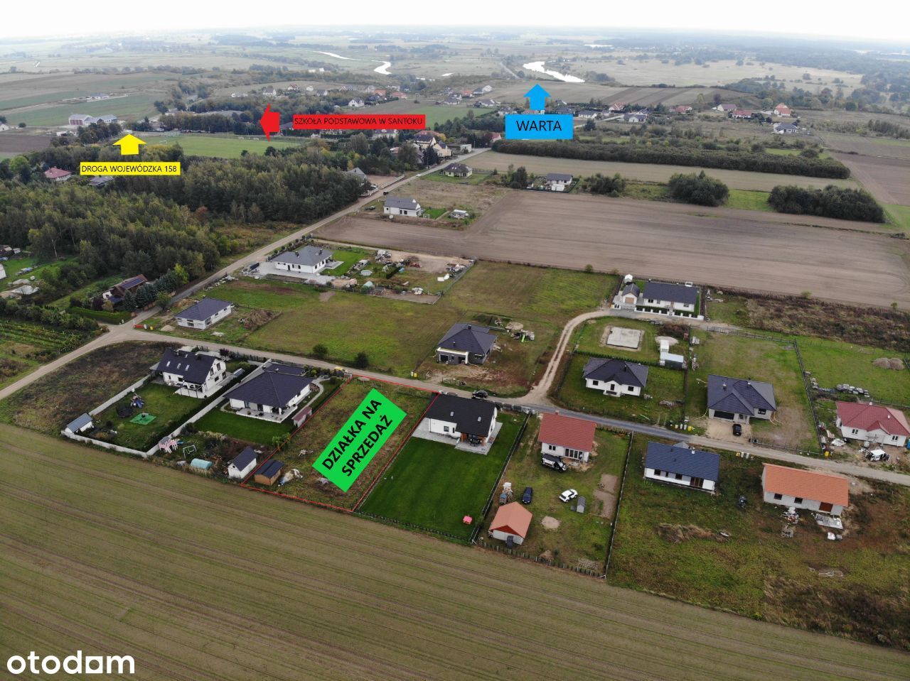 Działka 12,21 ar Gralewo + projekt + p. na budowę