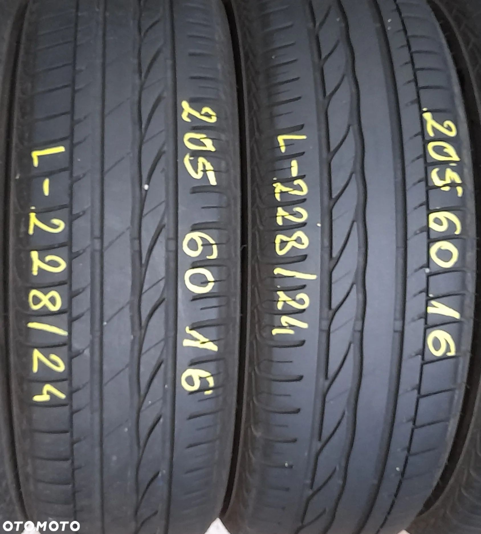 205/60r16 92W (L228/24)005 2szt 5,5mm ER300 Turanza BRIDGESTONE 2018r LETNIE - 1