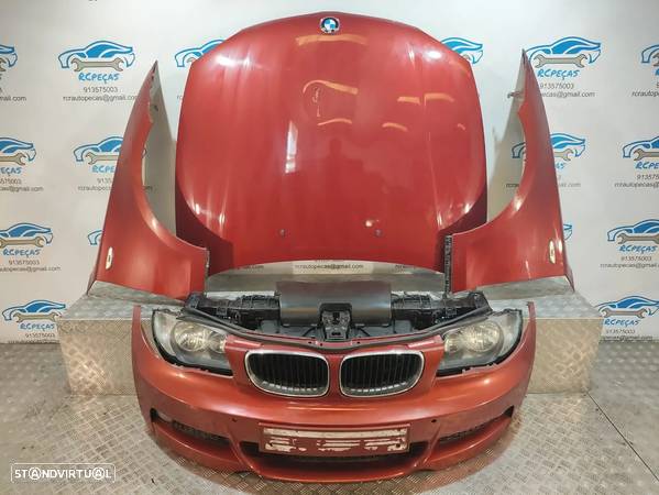 FRENTE COMPLETA BMW SERIE 1 E82 COUPE PACK M PARACHOQUES SENSORES GUARDA-LAMAS OTICAS RADIADOR VENTILADOR FRENTE FIBRA REFORÇO - 9