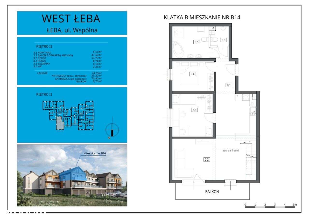 5-Pok Nadmorski Apartament z PRZESTRONNĄ Antresolą - Pełny obrazek: 2/19