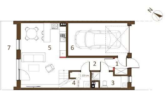 Szergówka z garażem 111 m2| Słocina - Pełny obrazek: 5/7