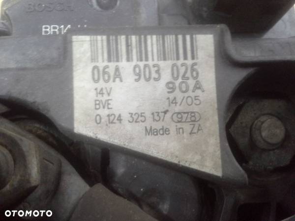 Skoda Octavia 1.4 16v alternator Bosch 90A 06A903026  0124325137 - 7