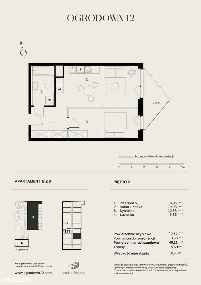 Ogrodowa 12 | apartament B/2/6 - Pełny obrazek: 2/11