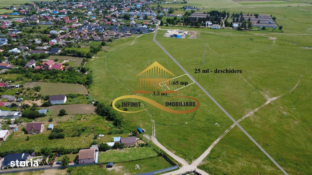 Teren intravilan | Ideal pentru 2 case | Lilieci - de vanzare - Imagine principală: 2/3