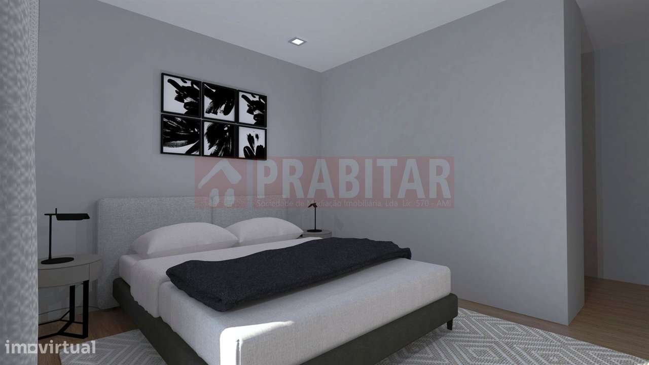 MORADIA TIPO T4 COM GARAGEM e grande terreno plano  NOVA-15