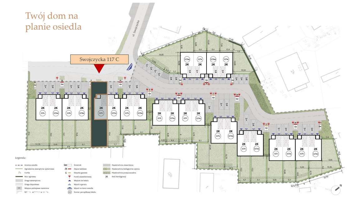 Nowoczesny segment z antresolą, ogrodem i garażem - Wrocław, Swojczyce-3