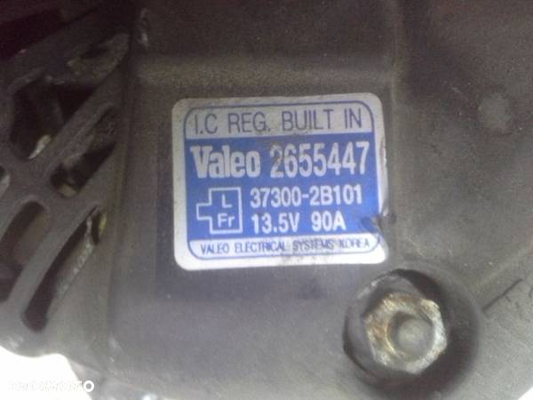 Kia Ceed  Venga 1.4 109KM G4FA alternator Valeo 90A 2655447  37300-2B101 - 12