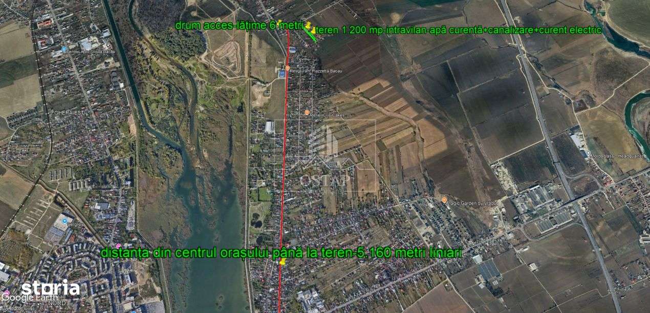 Saucesti-platou Bogdan Voda-intravilan-1.200 mp-apa-canalizare-curent - Imagine principală: 4/6