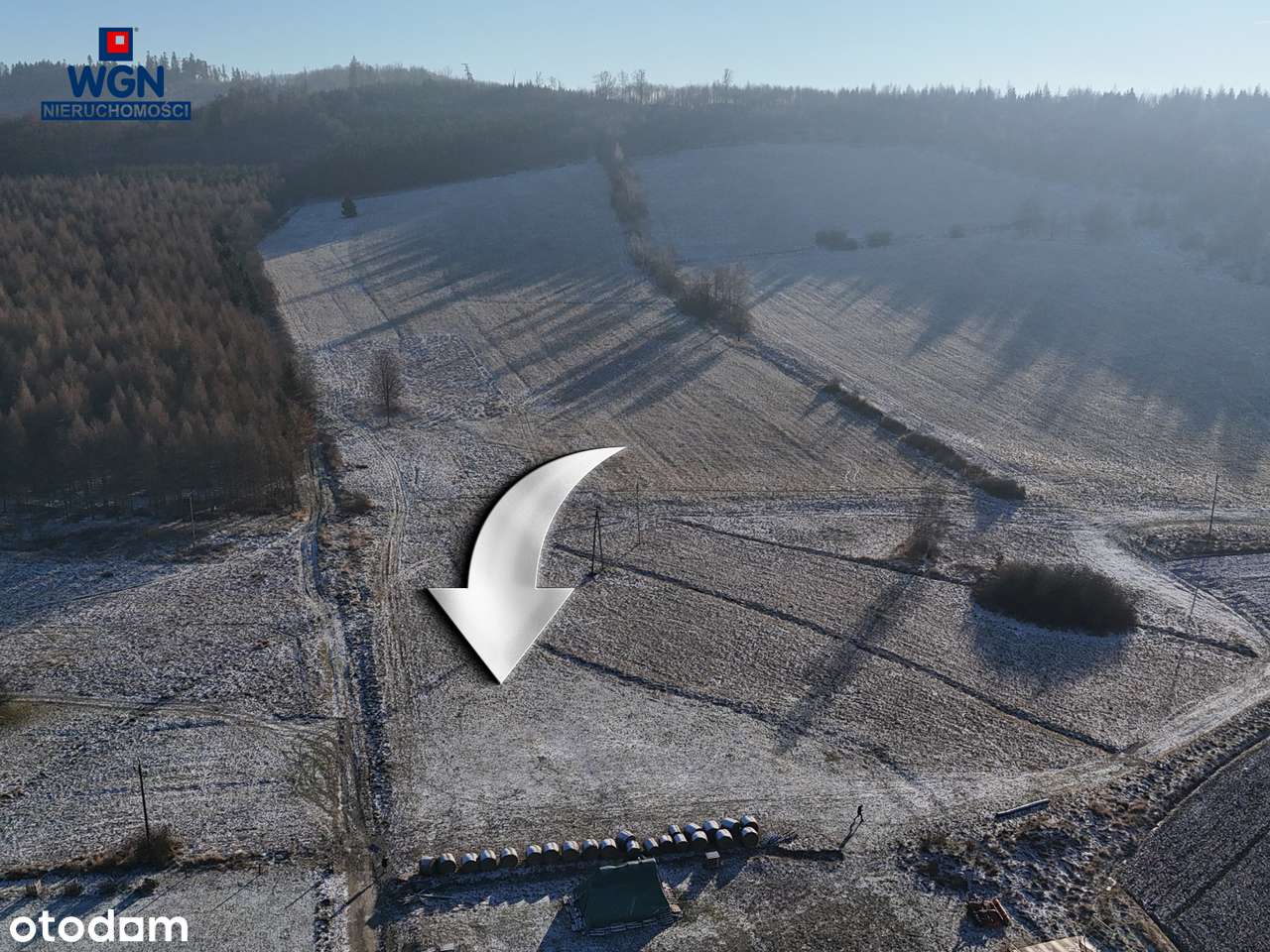 Działka budowlana z pięknymi widokami pod lasem.-18