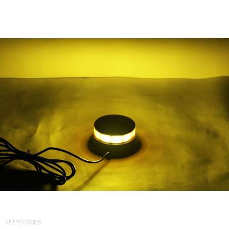 Girofar 12/24V, LED, prindere cu magnet, 2 jocuri lumini - 9