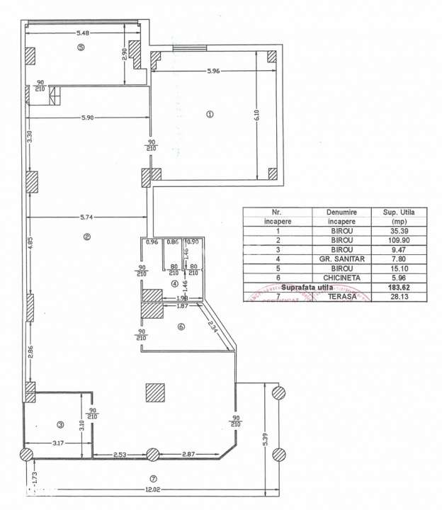 SPATIU DE INCHIRIAT-CENTRUL CIVIC-184 MP - Imagine principală: 1/1