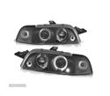 FARÓIS ANGEL EYES PARA FIAT PUNTO 93-99 FUNDO PRETO CCFL - 3