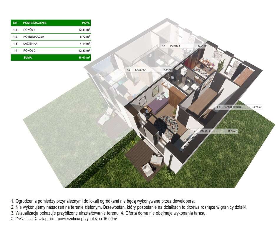 GOTOWY DOM przy lesie | 90.5m2 + ogród | 4pok |ENG-17