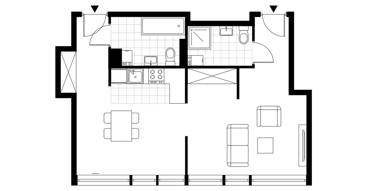 2-pokojowy apartament inwestycyjny 51m2 - Pełny obrazek: 3/8