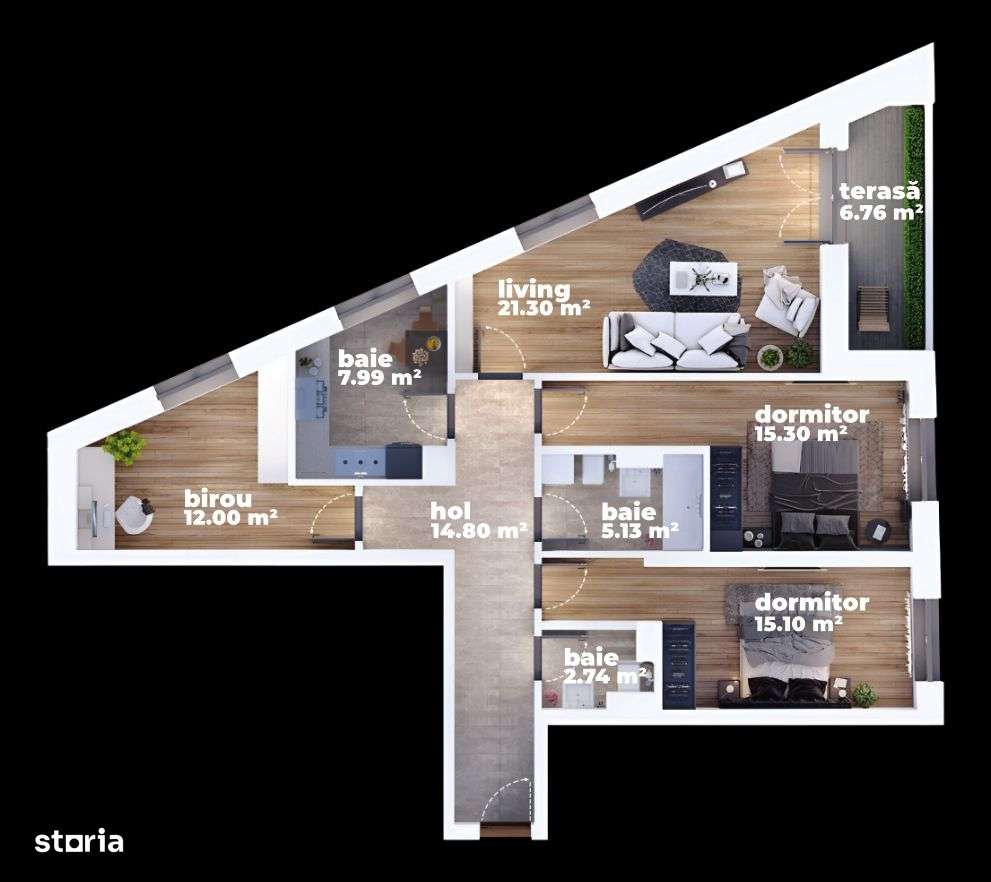 Apartament  3 Camere-Direct Dezvoltator-Bratarii-7