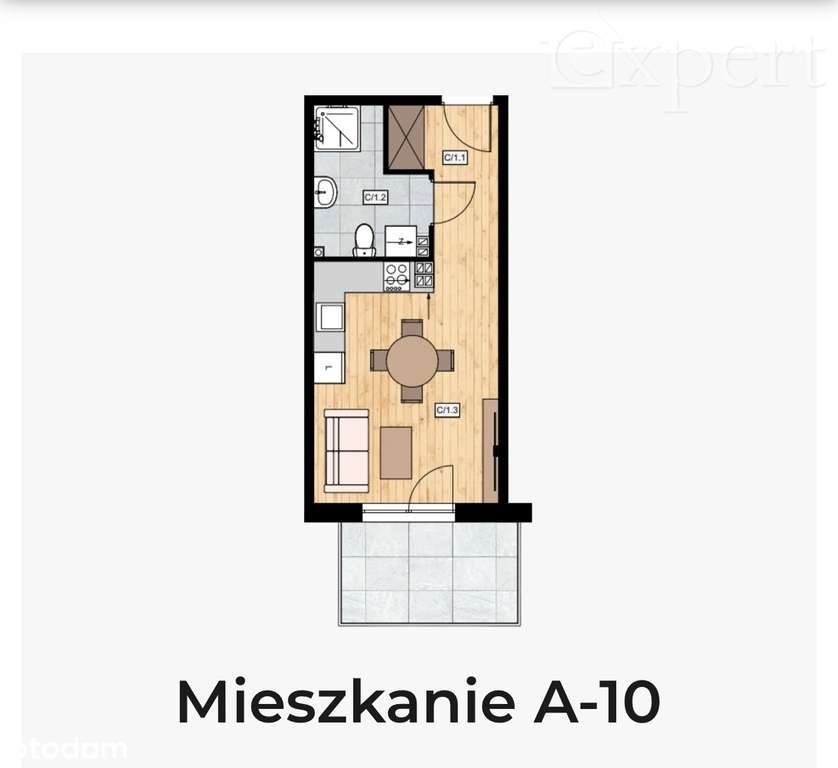 Kawalerka 1 piętro- nowe mieszkania Perła Centrum-1