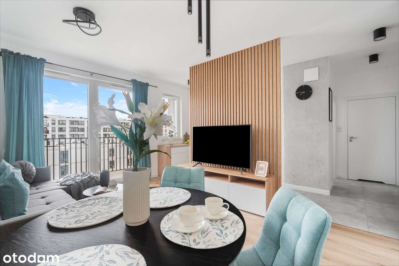 Całkowicie nowe 2 pokoje z dużym balkonem | garaż - Pełny obrazek: 1/20