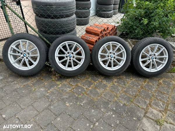 Jante Bmw seria 5 G30 G31 cu cauc iarna 225/55/R17 Pirelli 5-6mm dot2017 75jx17is27 - 1