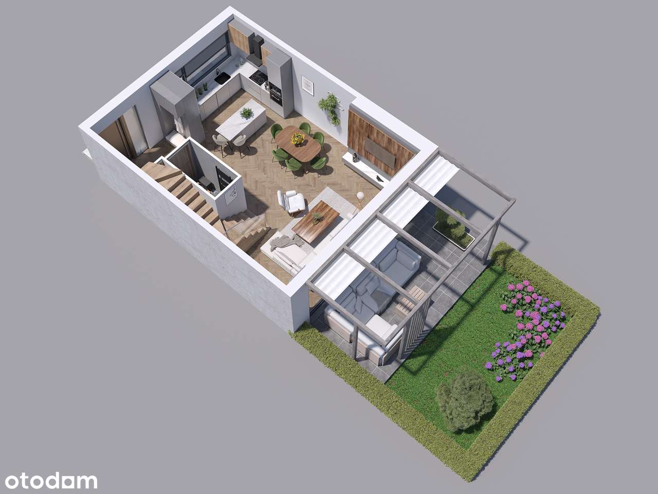 Segment z garażem i ogród przy Parku Cietrzewia-willowe Stare Włochy - Pełny obrazek: 2/10