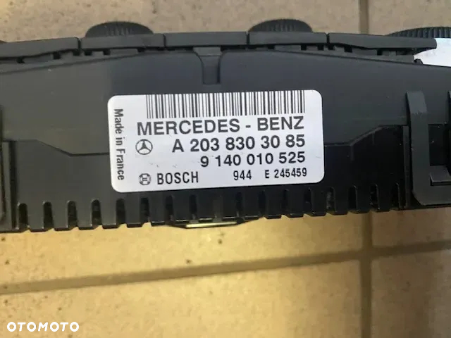 MERCEDES BENZ W203 PANEL KLIMATYZACJI A2038304085  A2038303085 W203 LIFT - 8