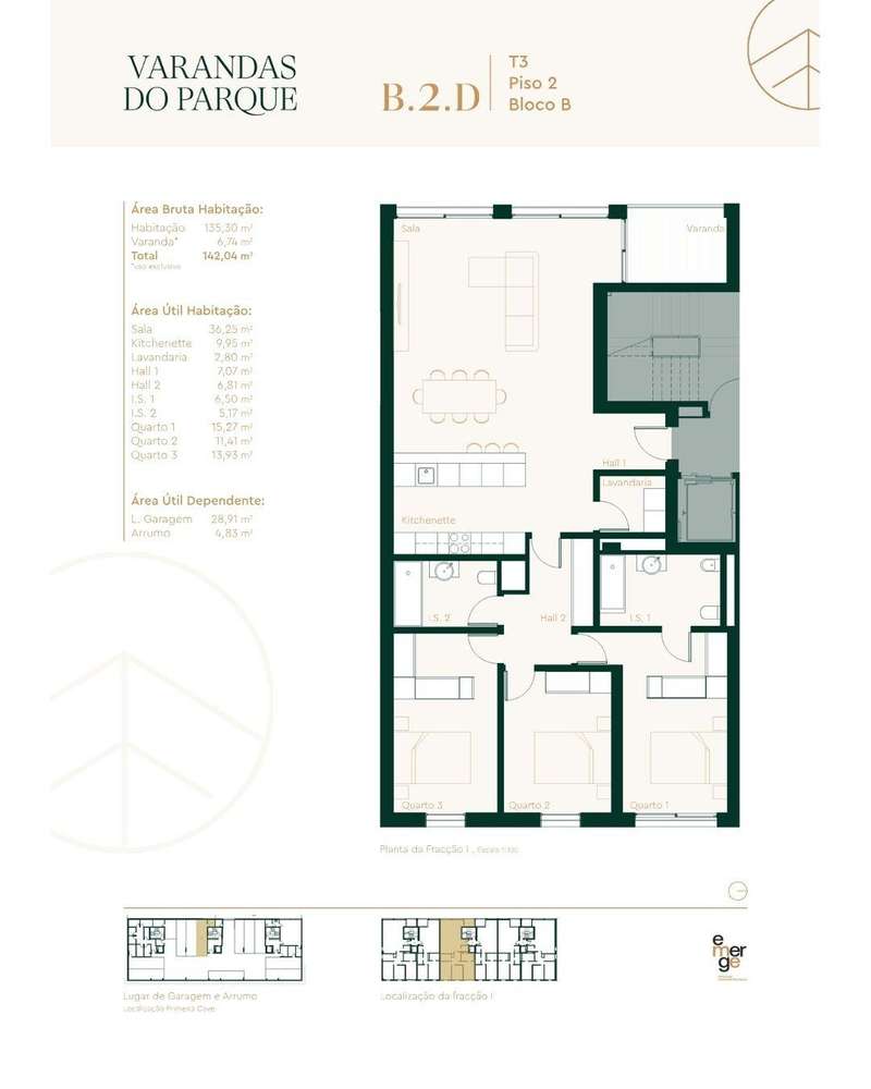 Apartamento T3 com Varanda e Garagem – Varandas do Parque-31