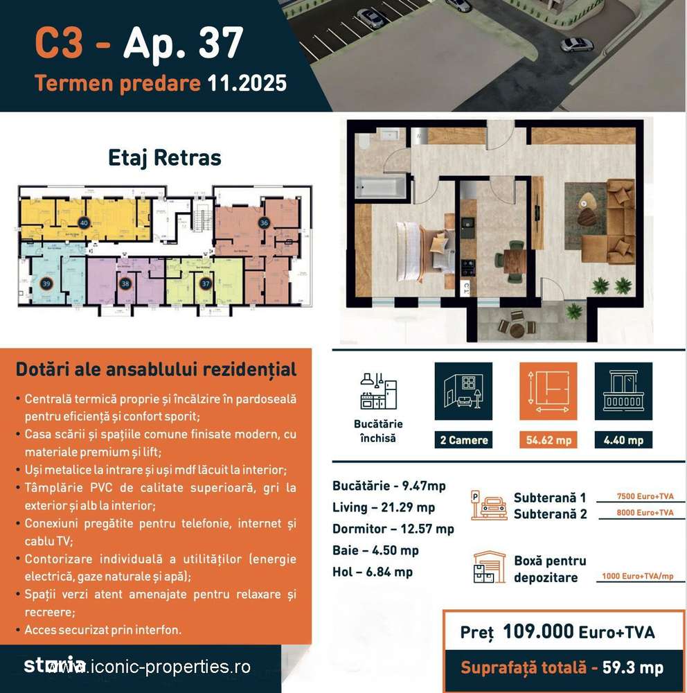 Ultimele apartamente disponibile, investitie sigura,  zona de top !-10