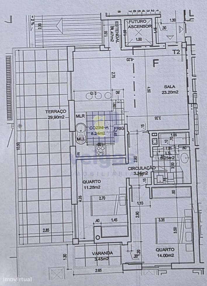 Apartamento T2 com Terraço em Outeiro da Cabeça-17