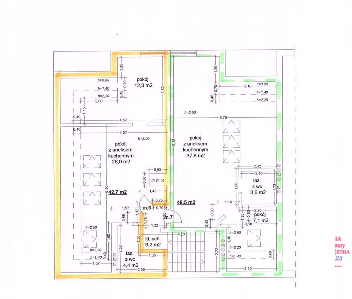 Mieszkanie, 42,70 m², Poznań-1