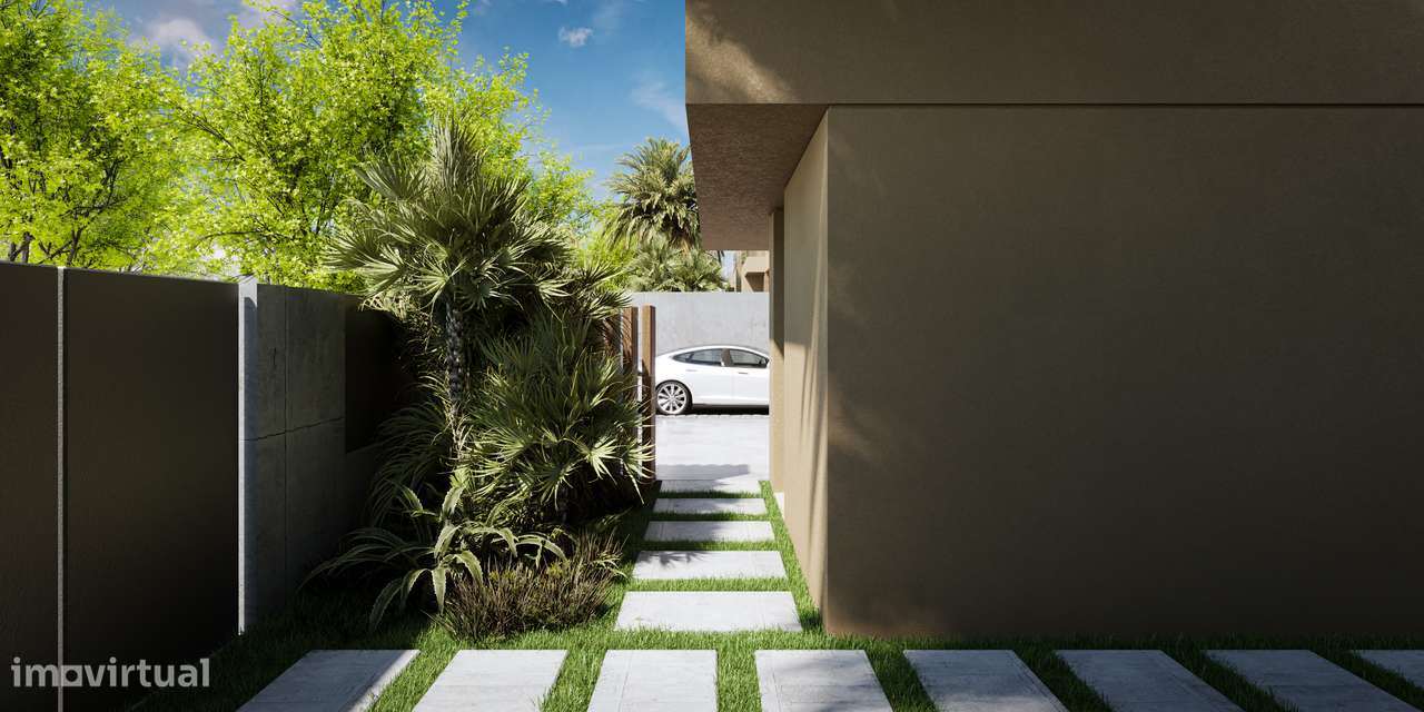 Moradia T4 com piscina, garagem e vista jardim e serra-35