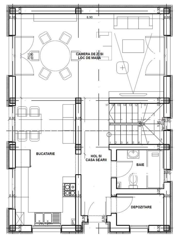 Casa de vanzare - 4 camere - 2 bai - teren 300 mp - Sura Mica-4