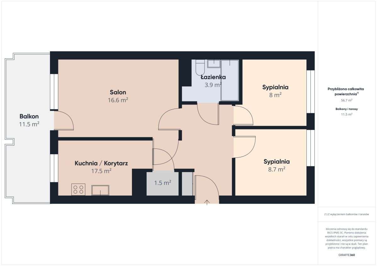 3 pokojowe mieszkanie ul. Kolorowa 26, Lublin-13