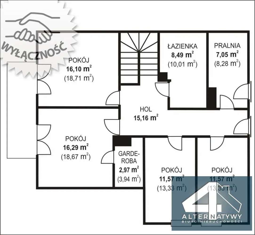 Dom z garażem dwustanowiskowym oraz gabinetem - Pełny obrazek: 5/6