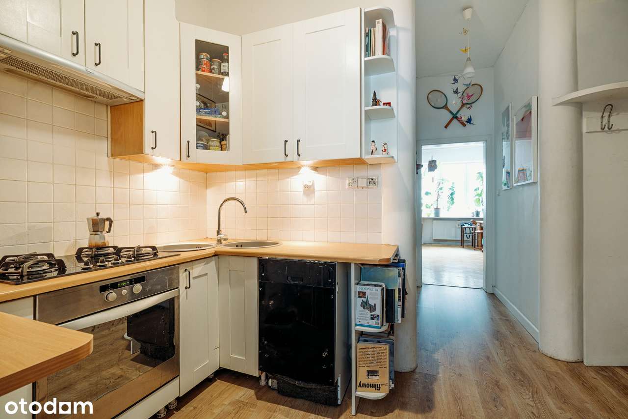 Jasne, wysokie, ciche, 2-pok w przedwojennej kamienicy - Stary Mokotów - Pełny obrazek: 5/15