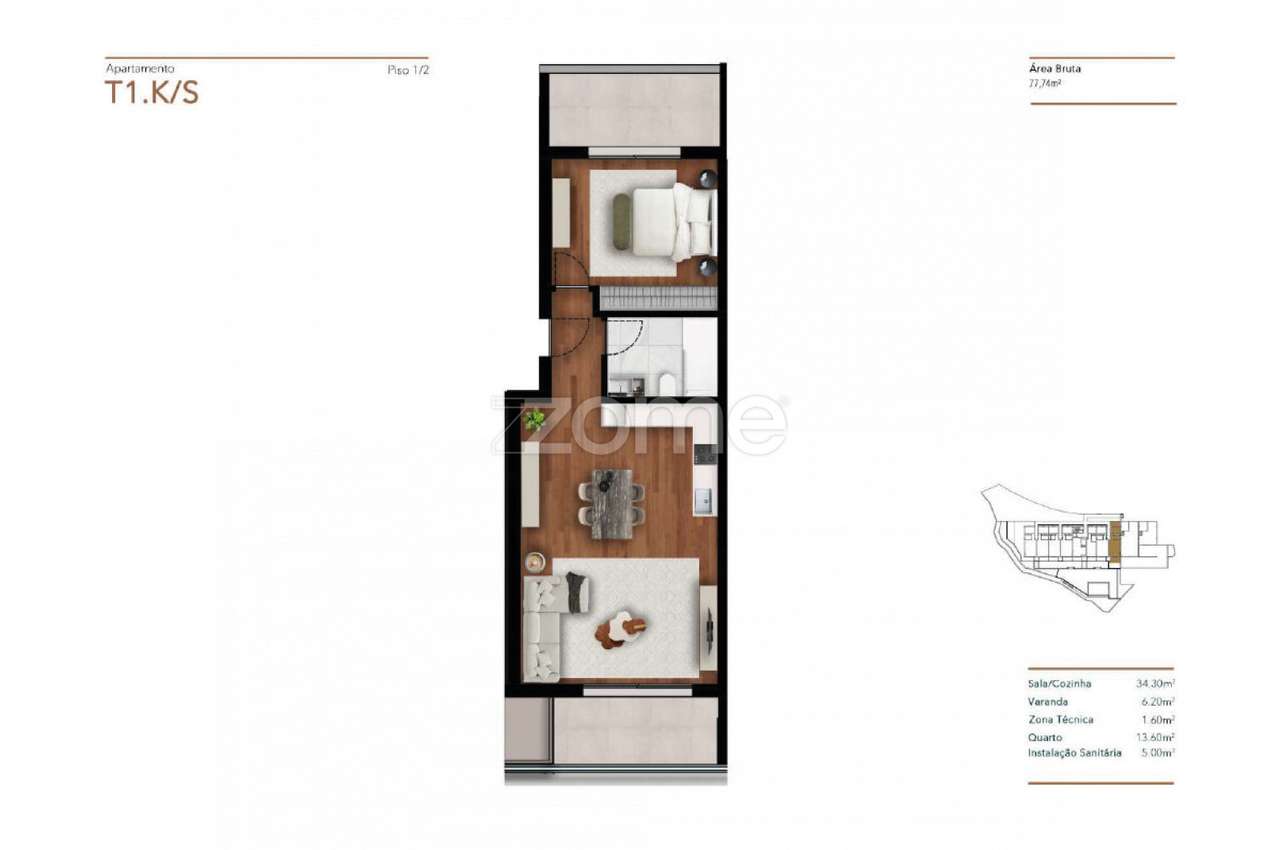 Apartamento T1 K, Santa Luzia, Funchal-23