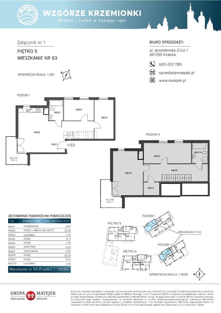 Wzgórze Krzemionki II | mieszkanie 5-pok. | 63 - Pełny obrazek: 2/7