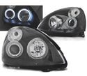 FARÓIS ANGEL EYES CCFL PARA RENAULT CLIO 01-05 FUNDO PRETO - 1