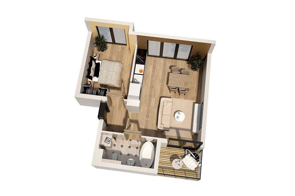 Mieszkanie Miasto Ogród Karłowice, K3.0.M11 - Pełny obrazek: 3/8