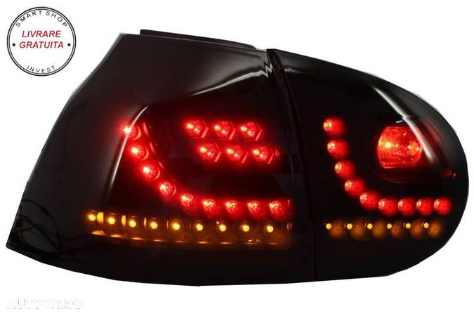 Stopuri LED VW Golf V 5 Fumuriu Negru Extrem Design Urban Style- livrare gratuita - 7