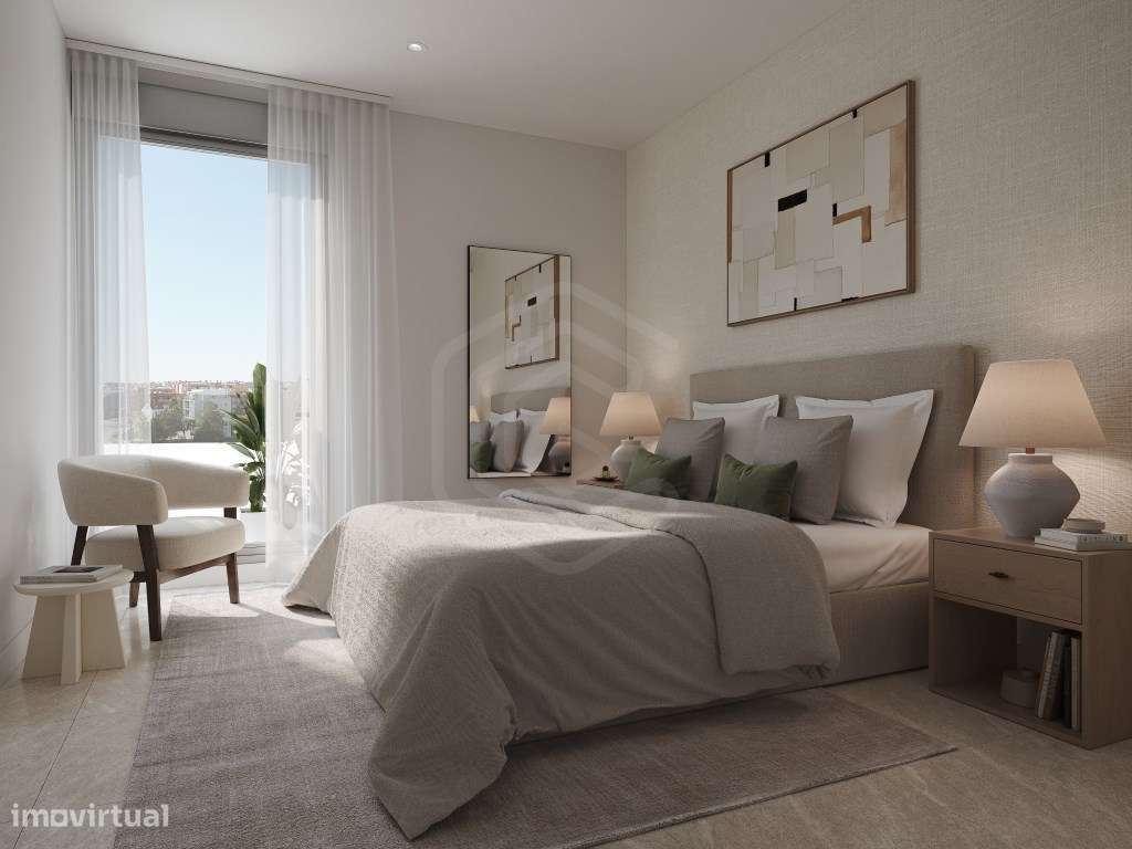 Apartamento T3 com vista mar numa zona de excelência na Praia da Ro... - Grande imagem: 2/34