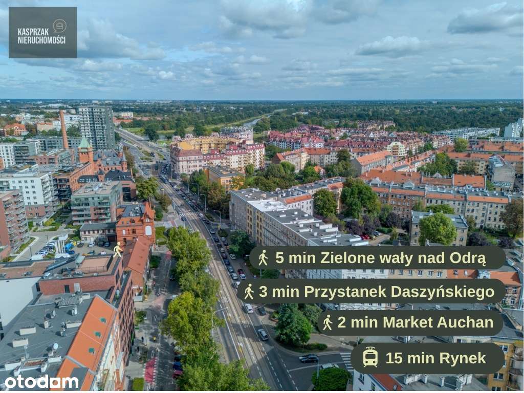 Piękna kamienica - trzy pokoje z balkonem - 5 min spacerem do Odry - Pełny obrazek: 4/19