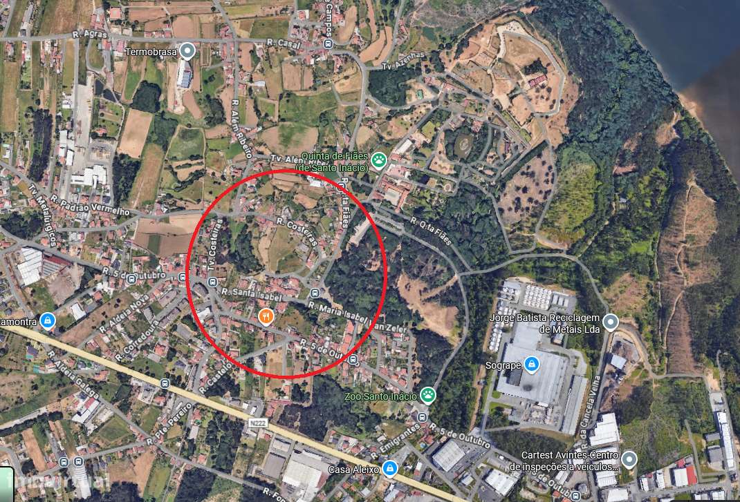 Terreno 5.760m2, são 6 parcelas de 1.000m2, Avintes, ao Zoo Stº Inacio-0