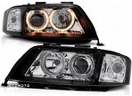 Reflektory Lampy kpl Soczewka Clear Black Czarne Audi a6 C5 4b 1997-2001 - 2