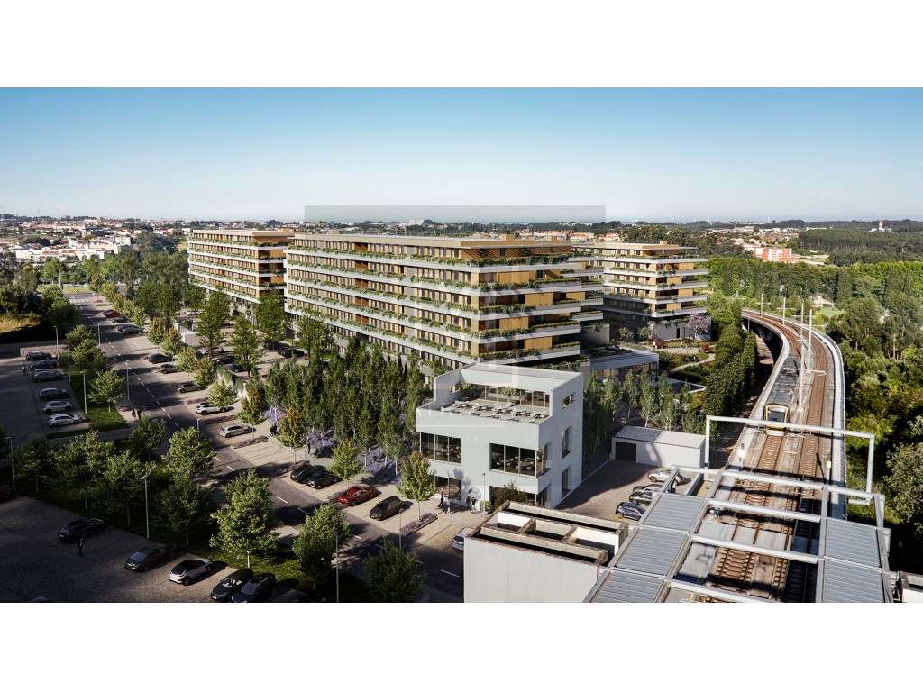 APT T1 NOVO, COM TERRAÇO, PISCINA, GINÁSIO, LUGAR DE GARAGEM, MAIA-14