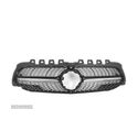 GRELHA FRONTAL PARA MERCEDES CLASSE A W177 V177 LOOK A35 DIAMOND PRETO CAMERA - 4