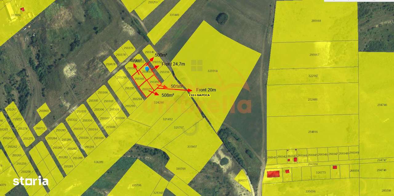 Teren de vanzare extravilan 500m²80€ m² Valea Chintaului - Imagine principală: 4/4