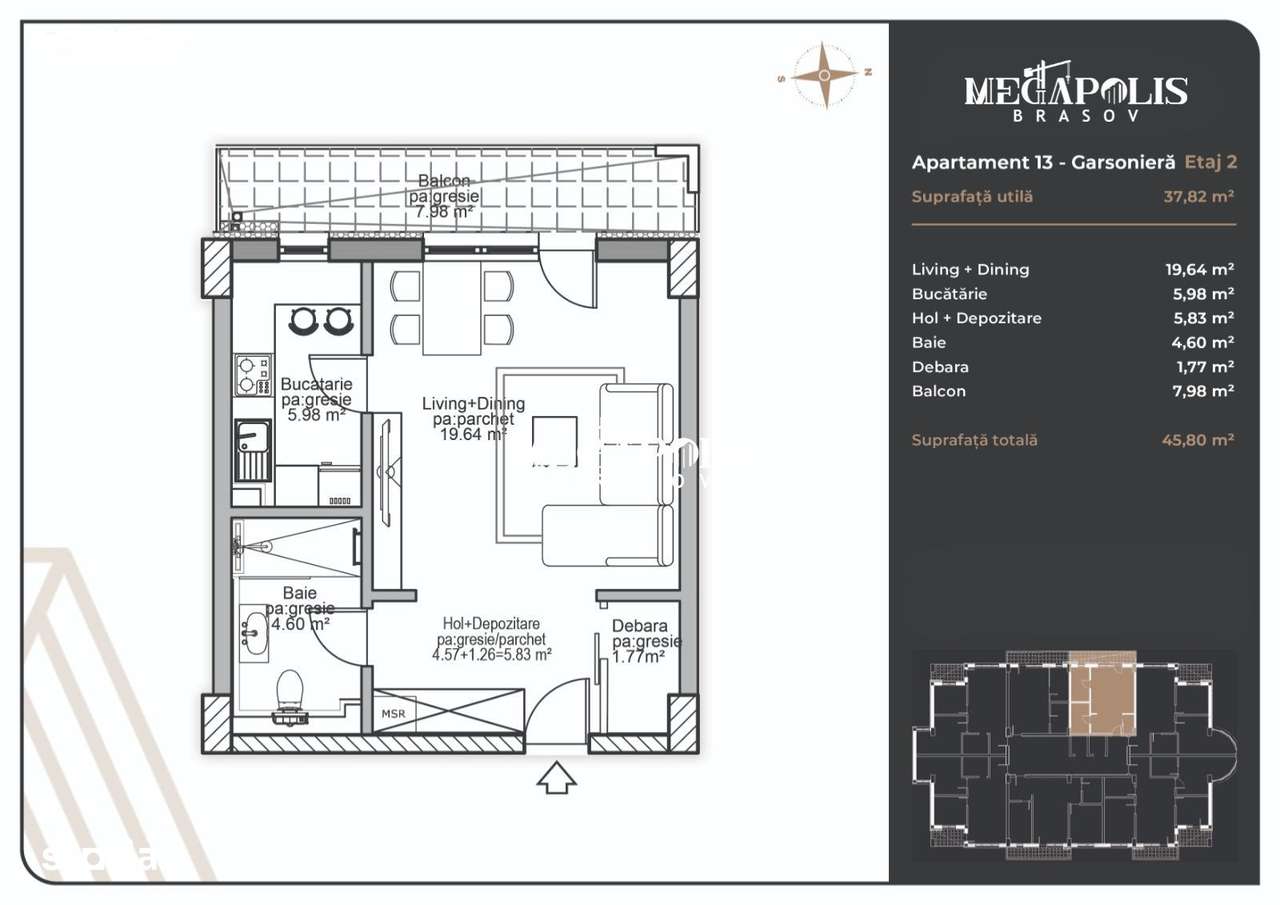 Garsonierǎ Coresi | Plata Tranșe | Credit - Imagine principală: 5/20