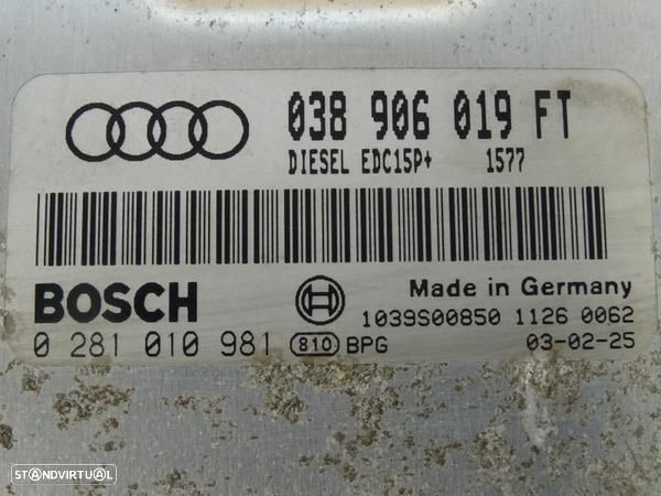 Centralina De Motor Audi A3 (8L1)  038906019Ft / 0281010981 / 1039S008 - 2