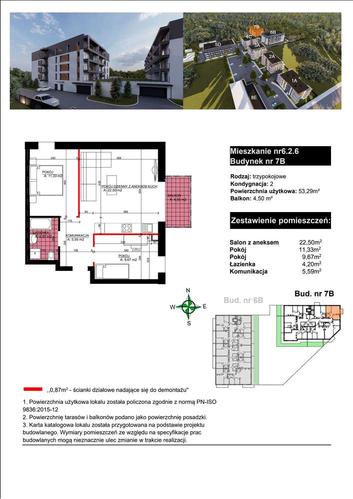 3-pokojowe mieszkanie 53m2 + balkon Bez Prowizji - Pełny obrazek: 2/9
