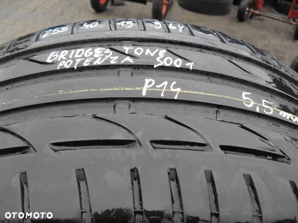 Opona BRIDGESTONE POTENZA 255 40 19  ( P 14 ) - 2